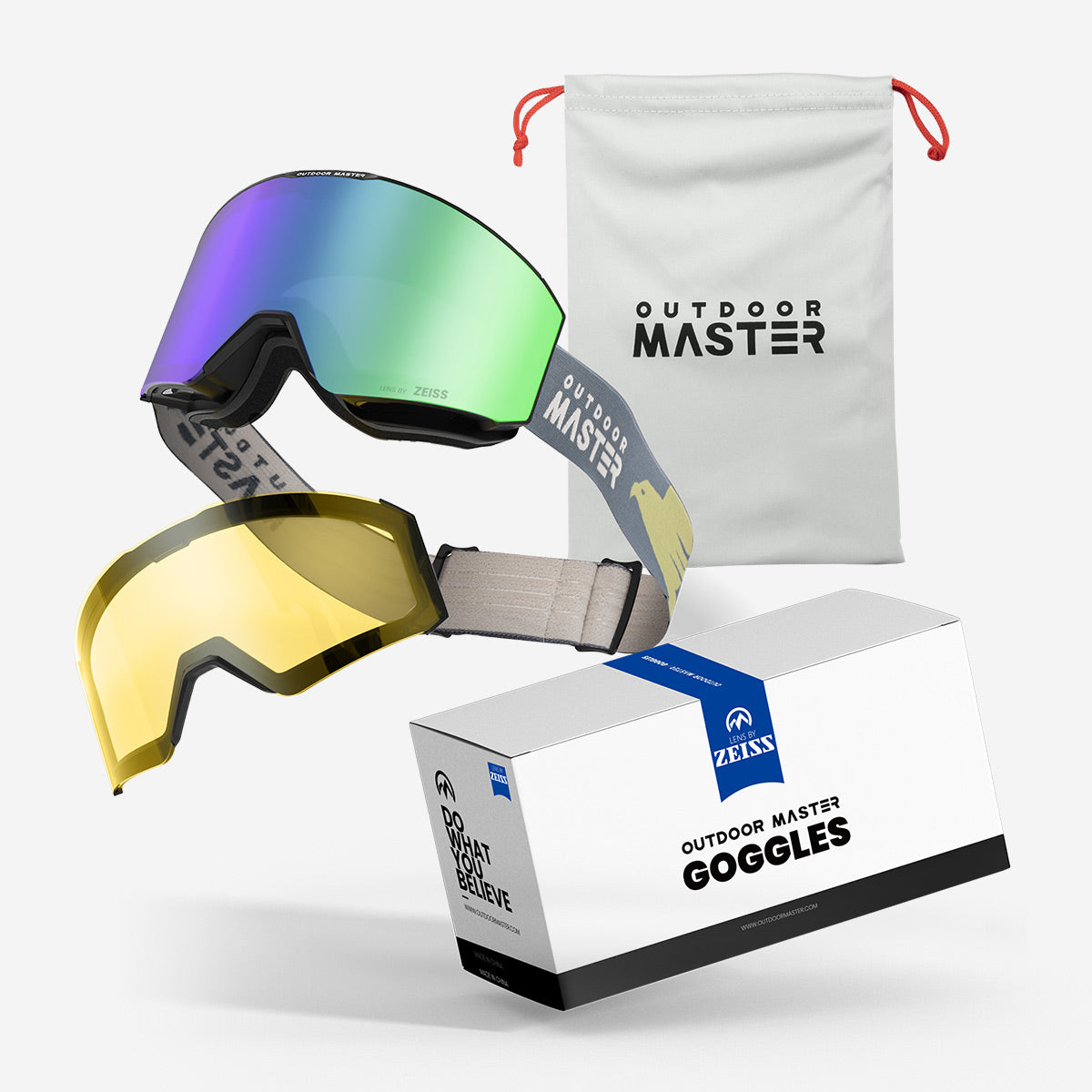 FALCON Cylindrical Zeiss Lens Ski Goggles