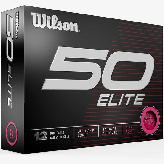 Wilson 50 Elite Pink Golf Balls
