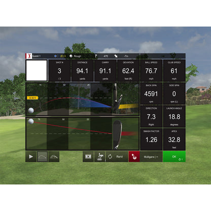 PRO Launch Monitor and 3D Driving Range Simulator