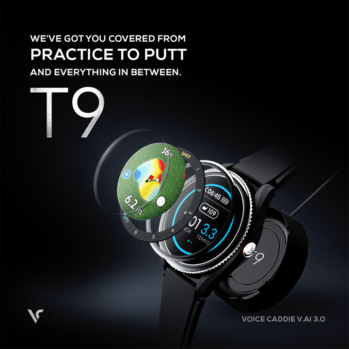 Advanced GPS Golf Watch with Swing and Putt Tracking