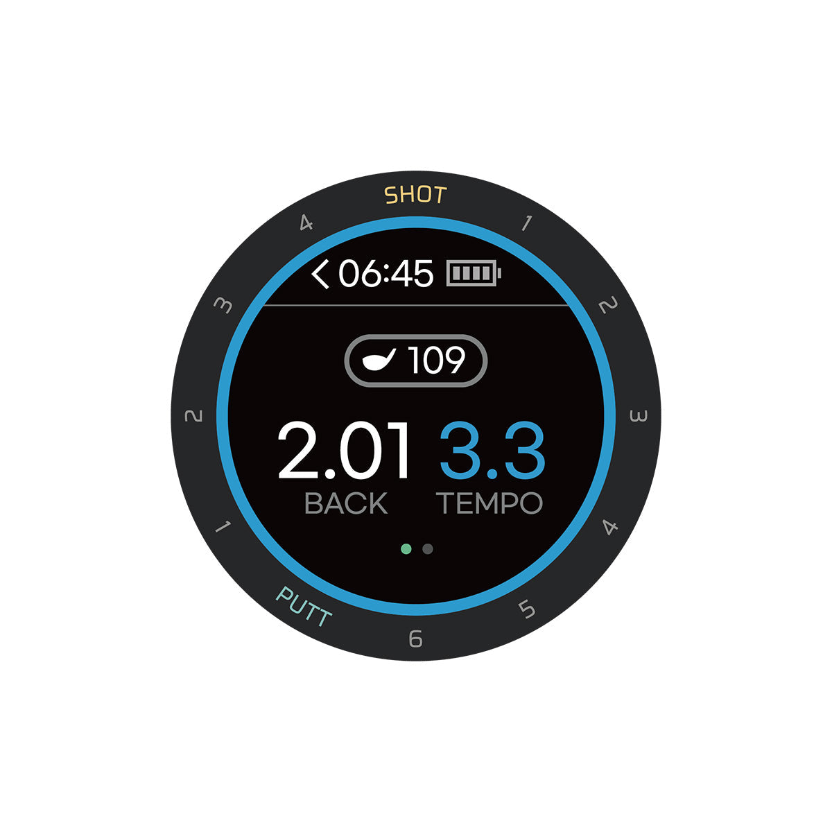 Advanced GPS Golf Watch with Swing and Putt Tracking
