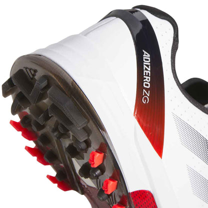 Adidas Adizero ZG Golf Shoes White/Lucid Red/Black