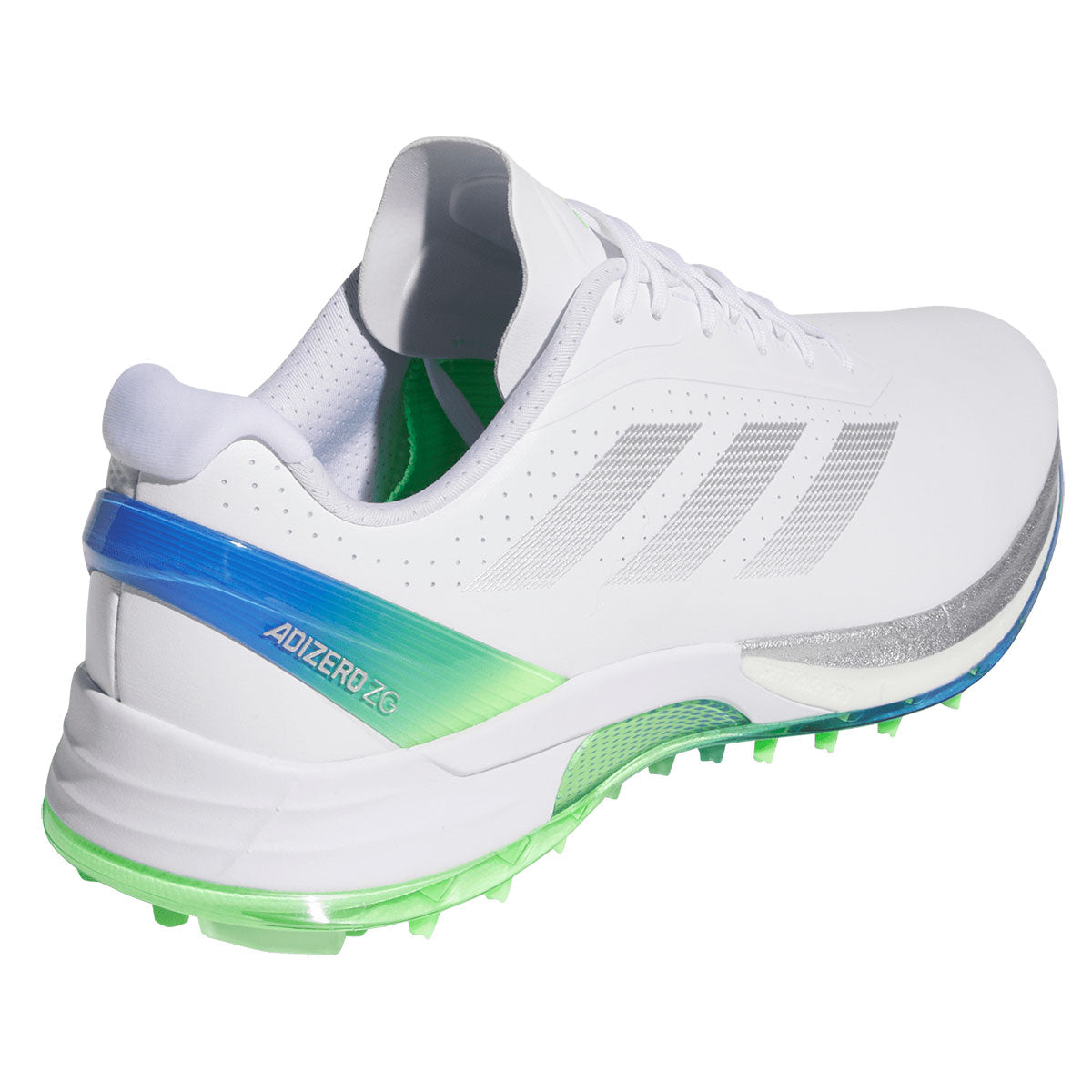 Adidas Adizero ZG Golf Shoes White/Silver/Lime Burst