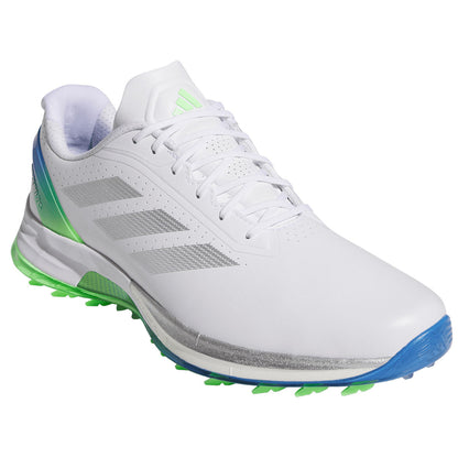 Adidas Adizero ZG Golf Shoes White/Silver/Lime Burst