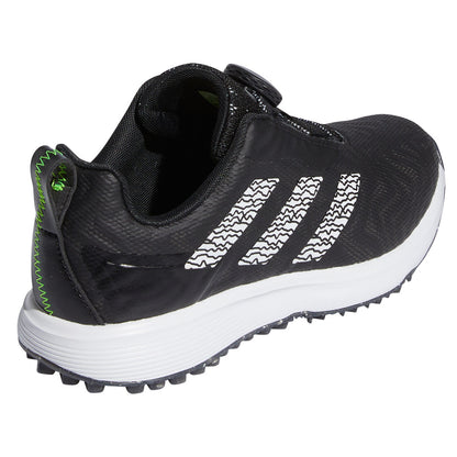 Adidas Juniors Codechaos BOA 25 Golf Shoes Black/White/Lucid Lemon