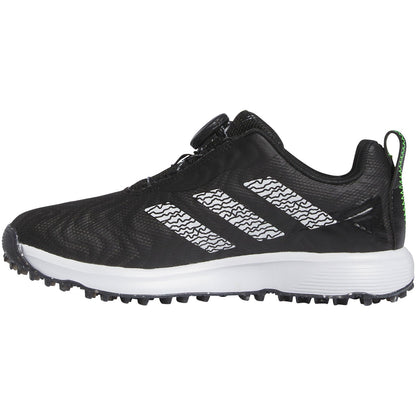 Adidas Juniors Codechaos BOA 25 Golf Shoes Black/White/Lucid Lemon