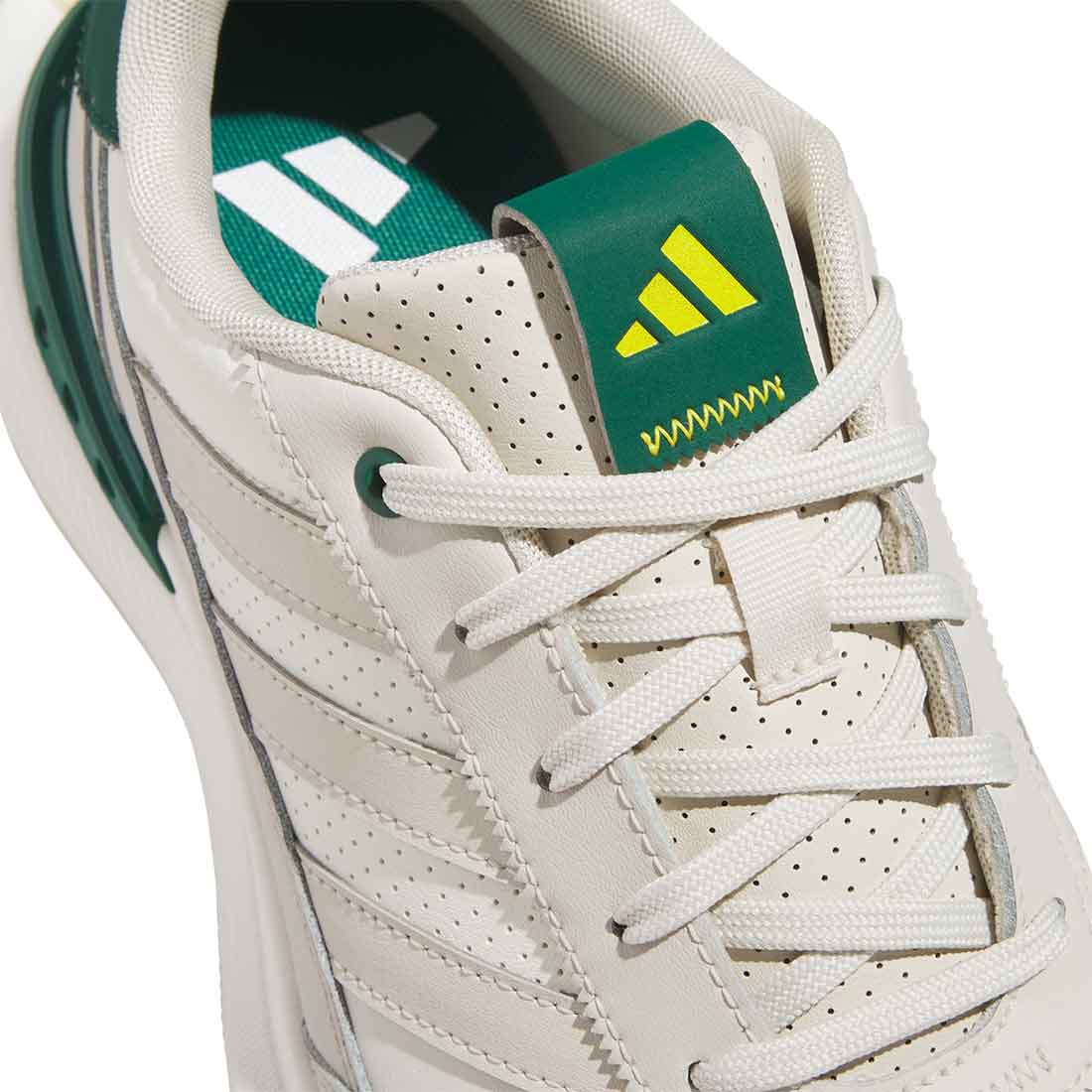 Adidas S2G Spikeless Leather 24 Golf Shoes Off White/Alumina/Collegiate Green