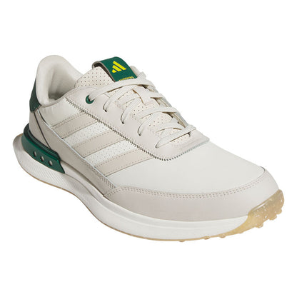 Adidas S2G Spikeless Leather 24 Golf Shoes Off White/Alumina/Collegiate Green