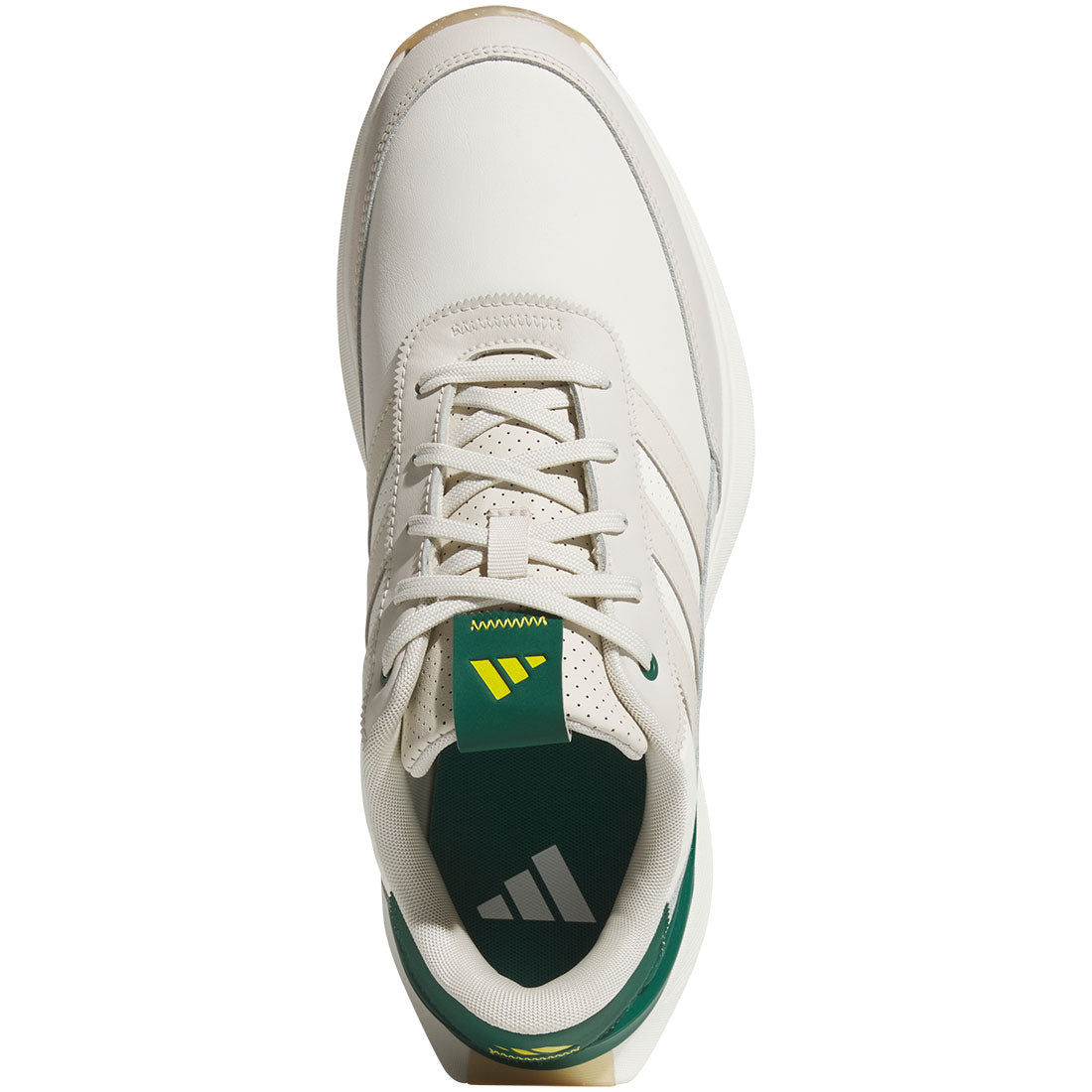 Adidas S2G Spikeless Leather 24 Golf Shoes Off White/Alumina/Collegiate Green