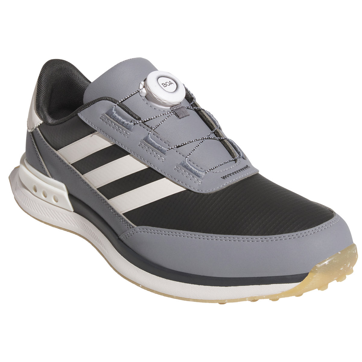 Adidas S2G SL BOA 25 Golf Shoes Carbon/Chai White/Grey Three