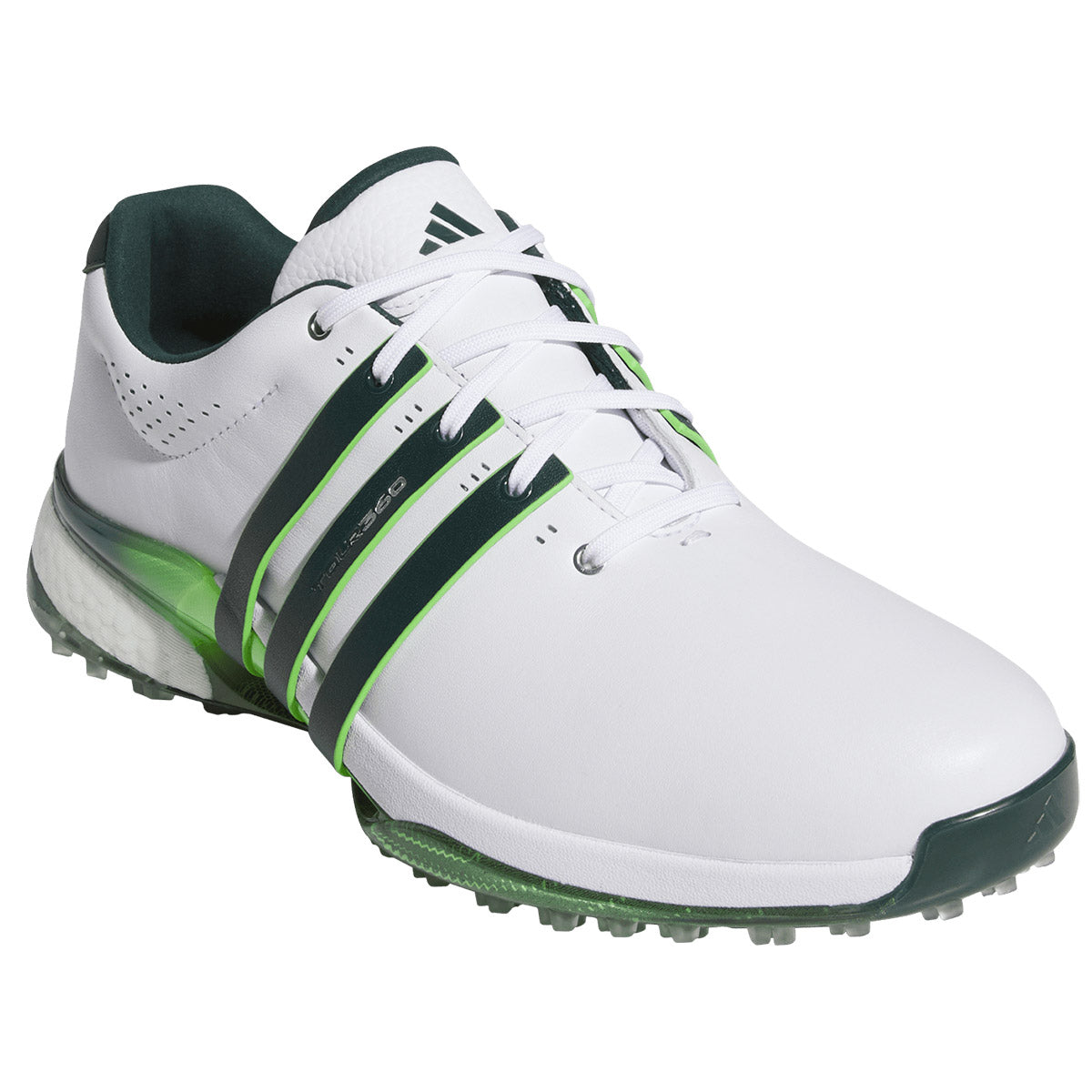 Adidas Tour360 25 SL Golf Shoes White/Aurora Ivy/Lime Burst