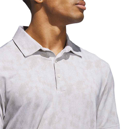 Adidas Ultimate365 Textured Print Golf Polo