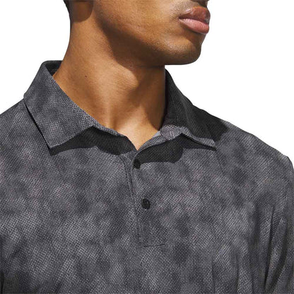 Adidas Ultimate365 Textured Print Golf Polo