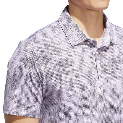 Adidas Ultimate365 Textured Print Golf Polo