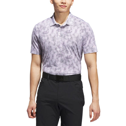 Adidas Ultimate365 Textured Print Golf Polo