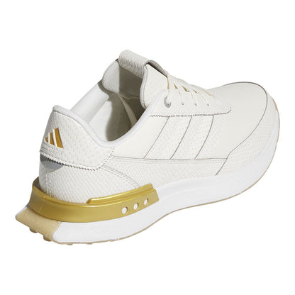 Adidas Women's S2G Spikeless Leather '25 Golf Shoes Off White/Gold