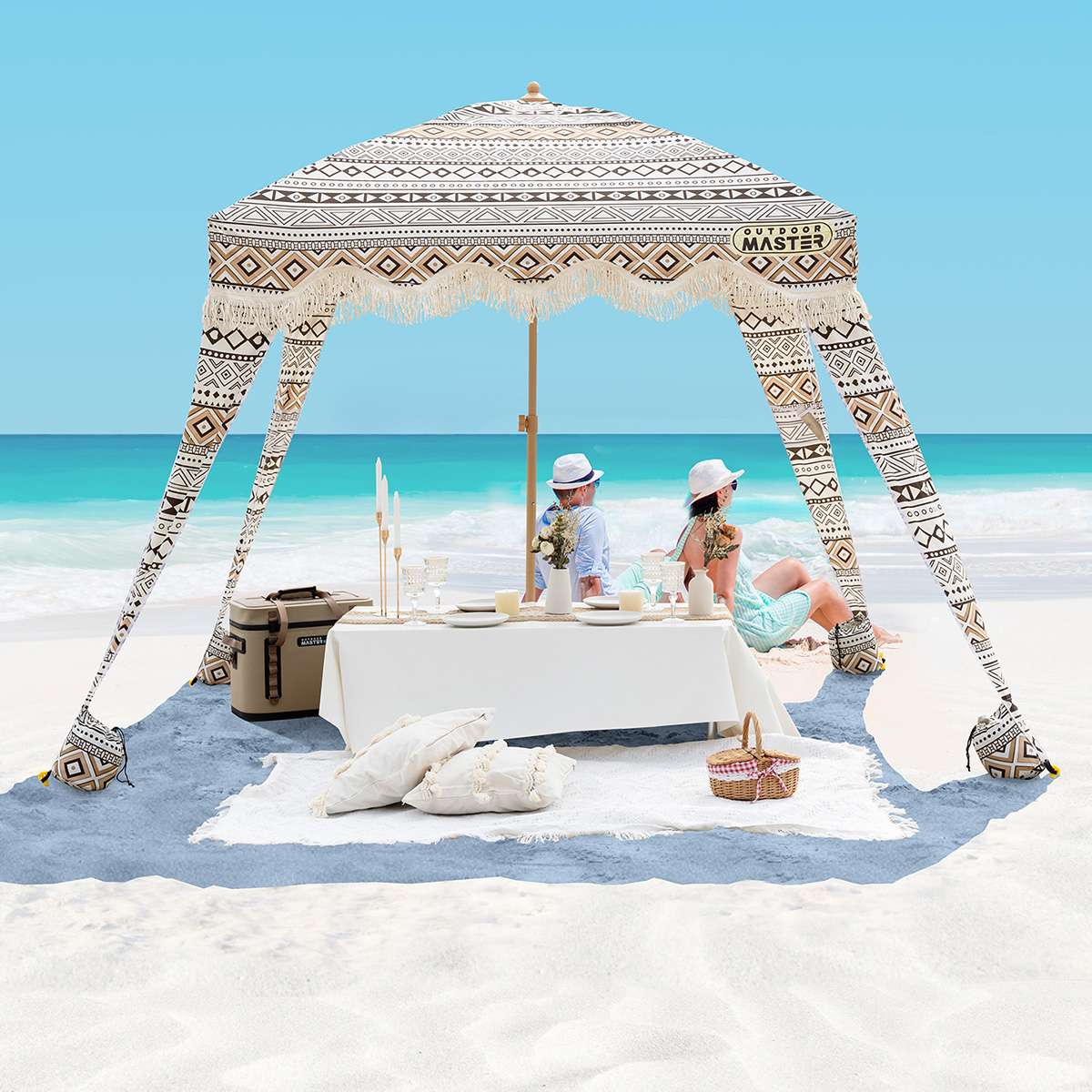 Beach Cabana with Fringe