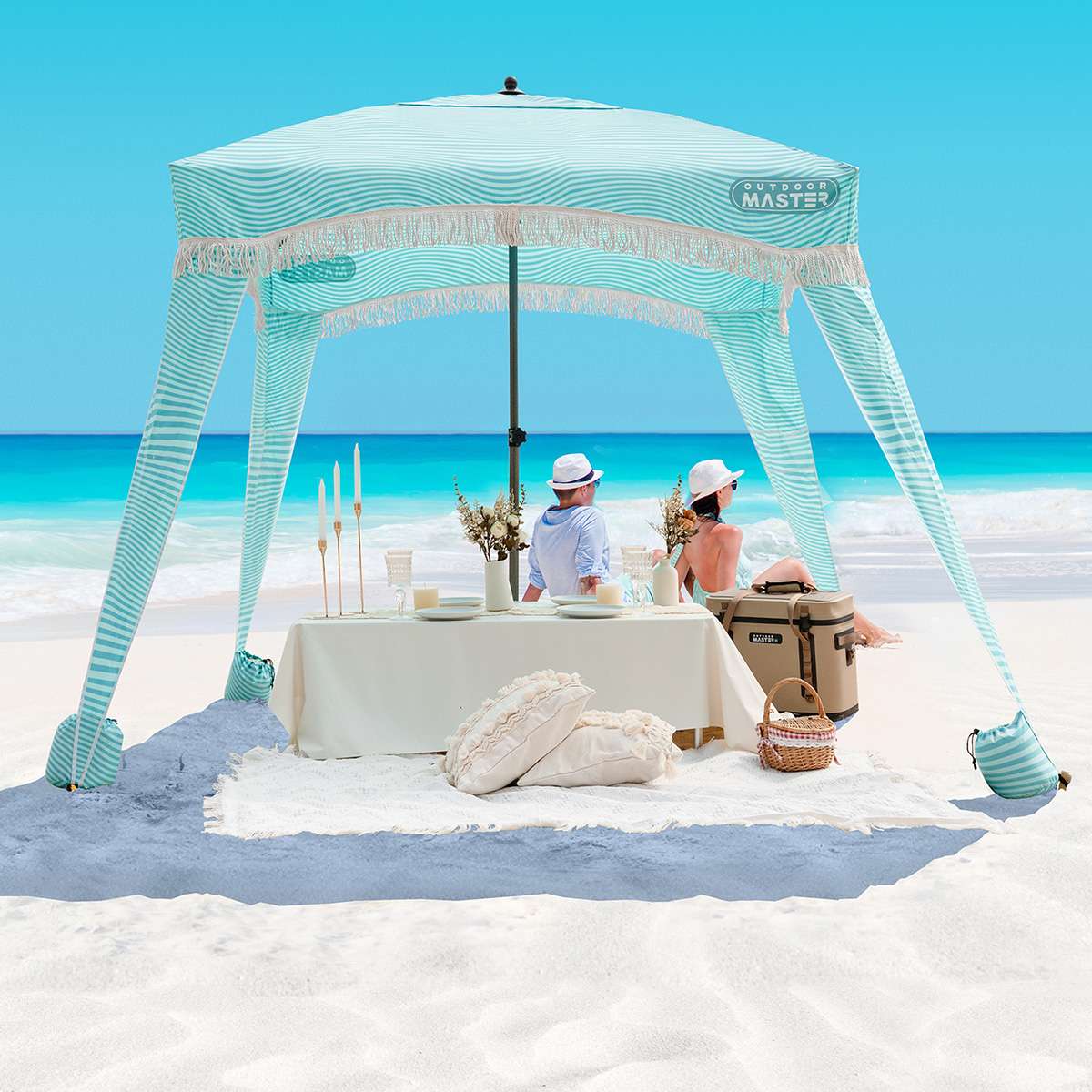 Beach Cabana with Fringe