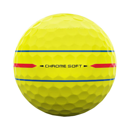 Callaway Chrome Soft 360 Triple Track Yellow Golf Balls