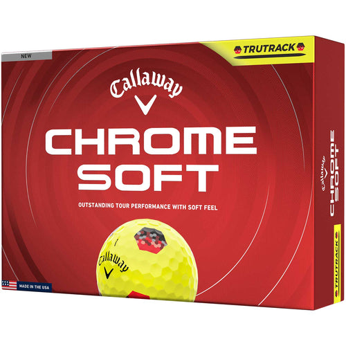 Callaway Chrome Soft TruTrack Yellow Golf Balls