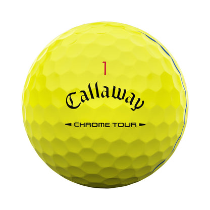 Callaway Chrome Tour Triple Track Yellow Golf Balls