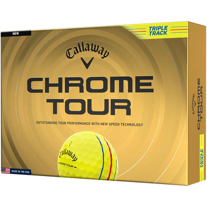 Callaway Chrome Tour Triple Track Yellow Golf Balls