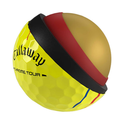 Callaway Chrome Tour Triple Track Yellow Golf Balls
