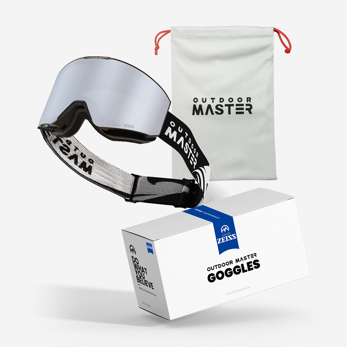 FALCON Custom Ski Goggles ZEISS Lens + Frame & Strap