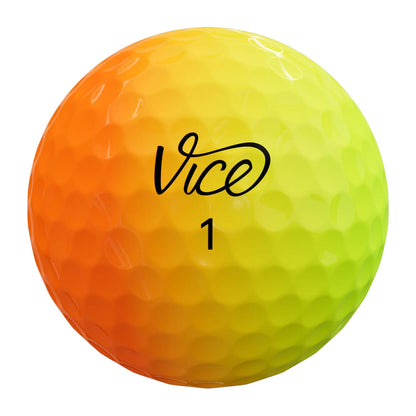 Vice Pro Plus Drip Orange/Yellow Golf Balls