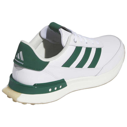 Adidas S2G Spikeless Leather 24 Golf Shoes White/Collegiate Green