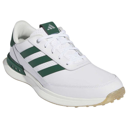 Adidas S2G Spikeless Leather 24 Golf Shoes White/Collegiate Green