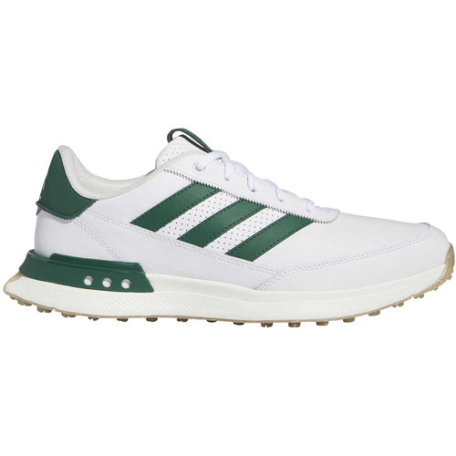 Adidas S2G Spikeless Leather 24 Golf Shoes White/Collegiate Green