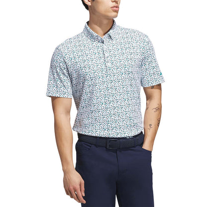 Adidas Ultimate365 Jacquard Argyle Golf Polo