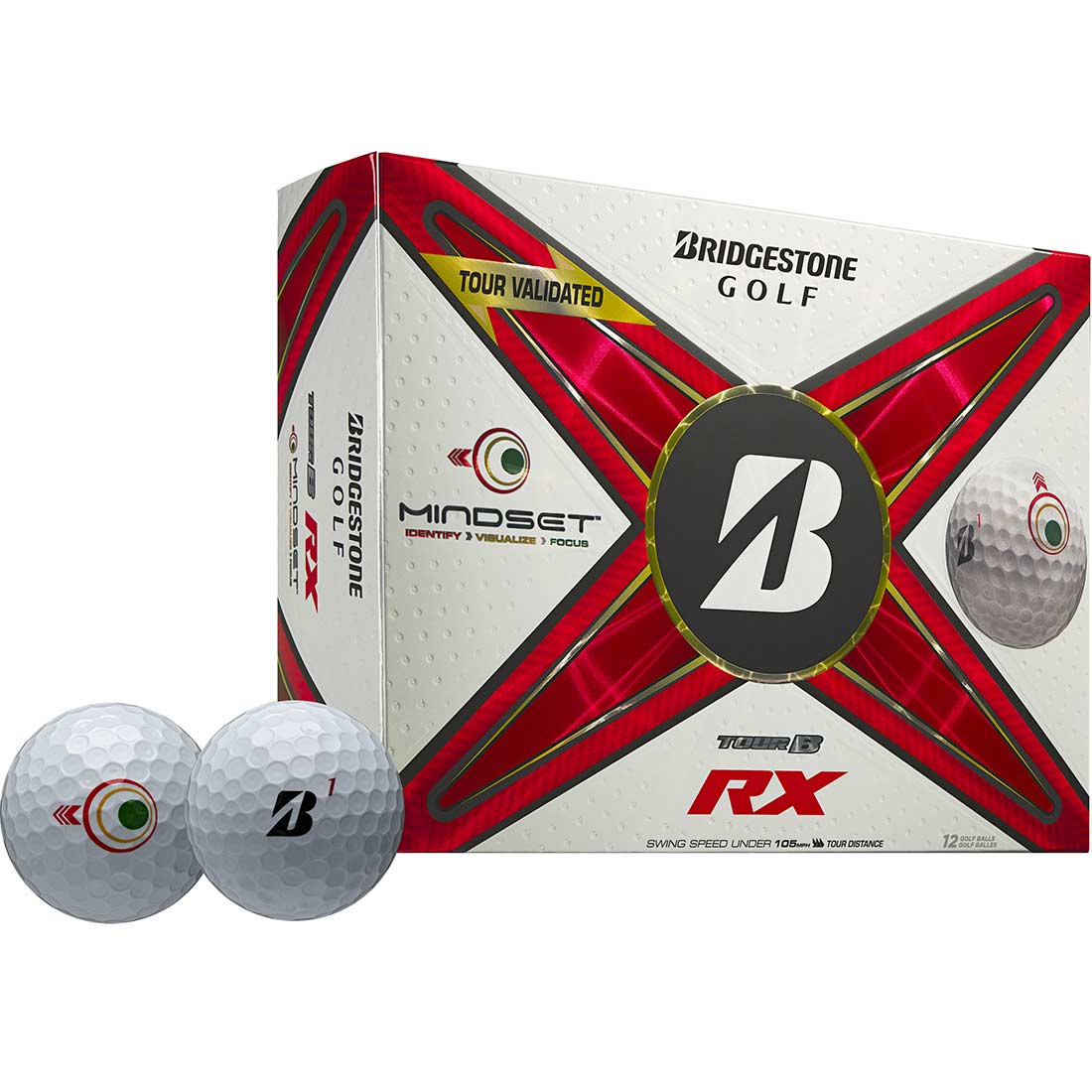 Bridgestone Tour B RX MindSet Golf Balls