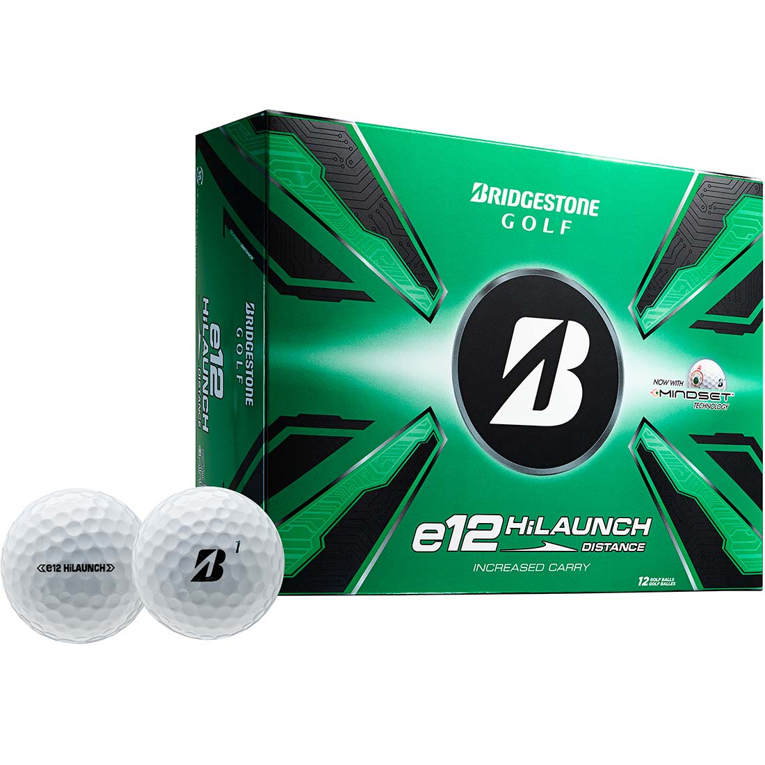 Bridgestone e12 HiLaunch White Golf Balls