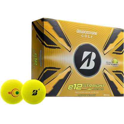 Bridgestone e12 Straight Matte Yellow Golf Balls