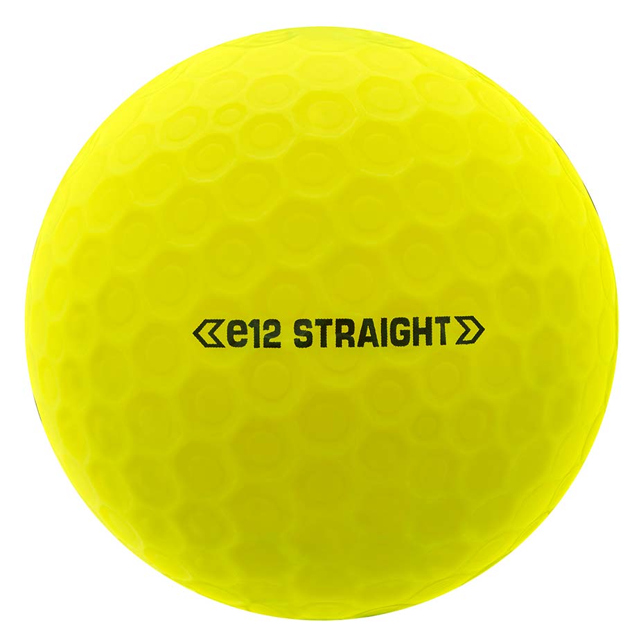 Bridgestone e12 Straight Matte Yellow Personalized Golf Balls