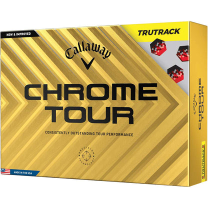 Callaway 2024 Chrome Tour TruTrack Yellow Golf Balls