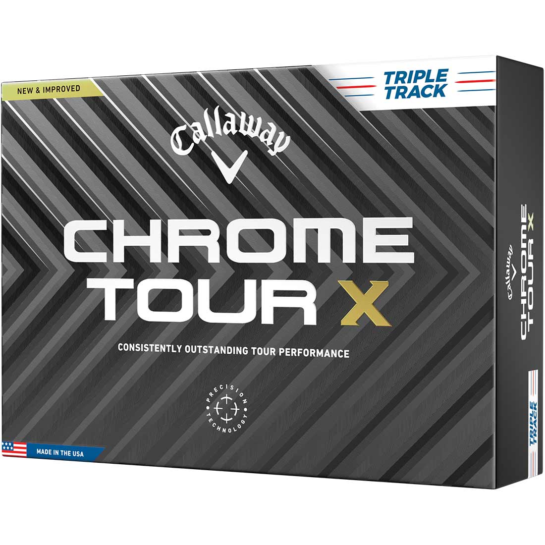 Callaway 2024 Chrome Tour X Triple Track White Golf Balls