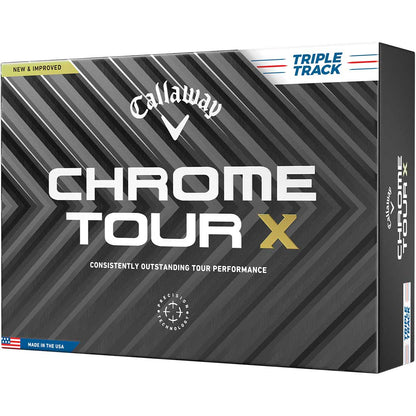 Callaway 2024 Chrome Tour X Triple Track White Golf Balls
