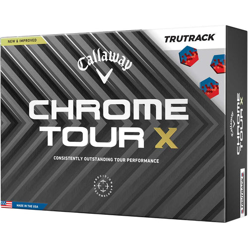 Callaway 2024 Chrome Tour X TruTrack White Golf Balls