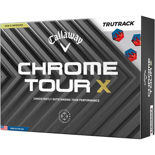 Callaway 2024 Chrome Tour X TruTrack White Golf Balls