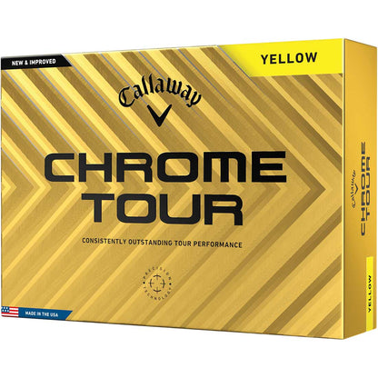 Callaway 2024 Chrome Tour Yellow Golf Balls