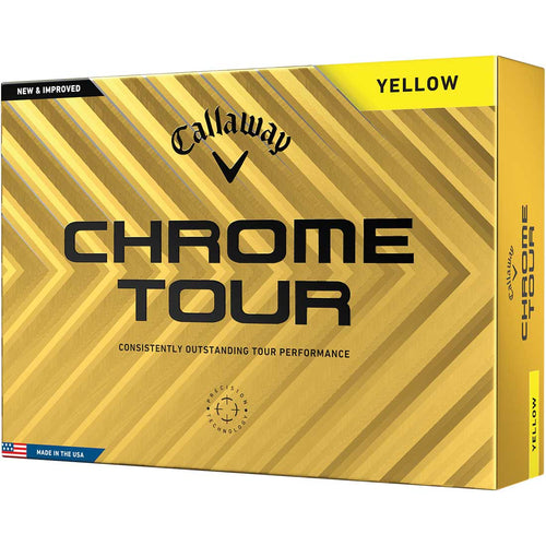 Callaway 2024 Chrome Tour Yellow Golf Balls