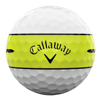 Callaway 2024 Chrome Soft 360 Yellow Stripe Golf Balls