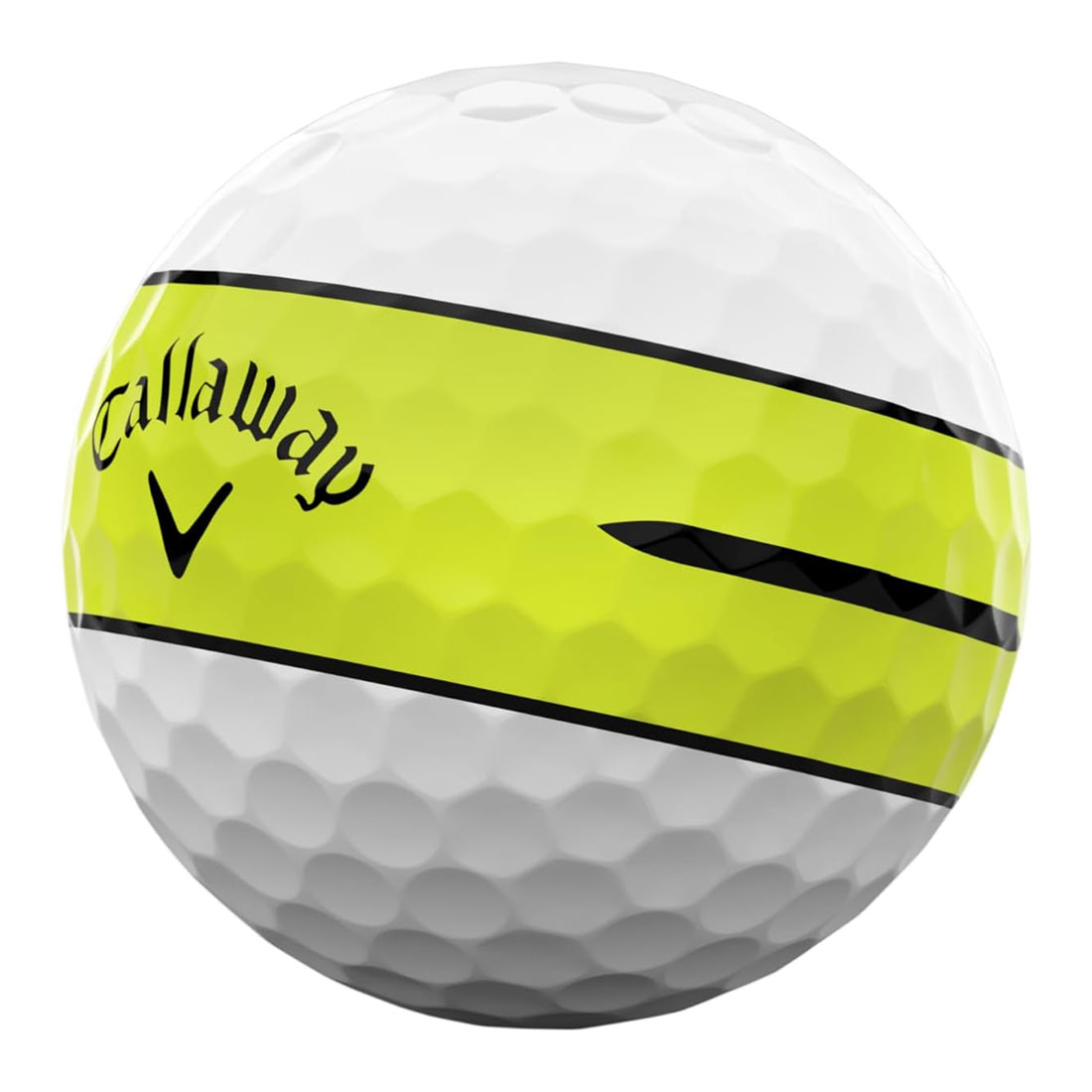 Callaway 2024 Chrome Soft 360 Yellow Stripe Golf Balls