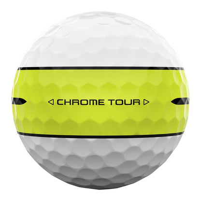 Callaway 2024 Chrome Tour 360 Yellow Stripe Golf Balls