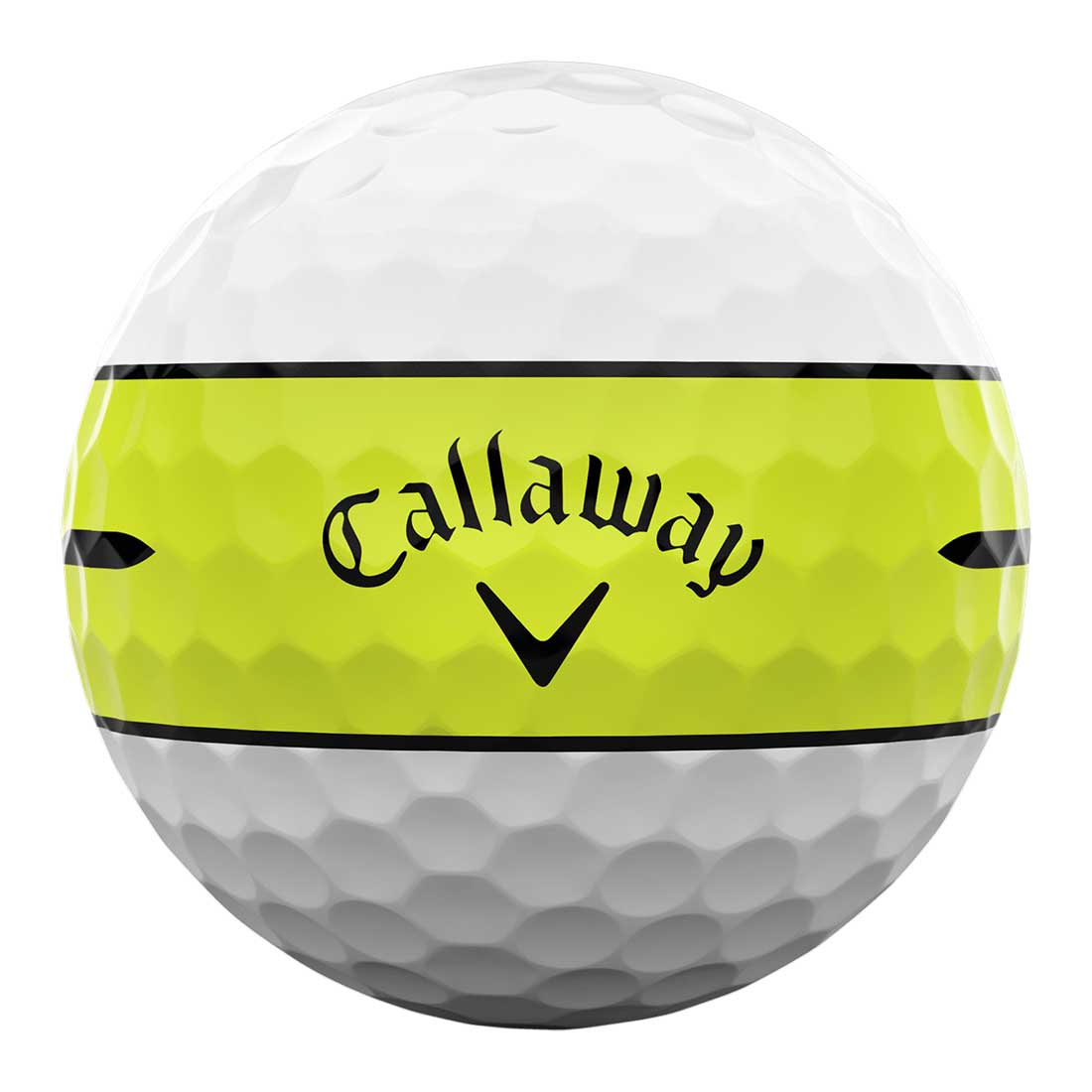 Callaway 2024 Chrome Tour X 360 Yellow Stripe Golf Balls