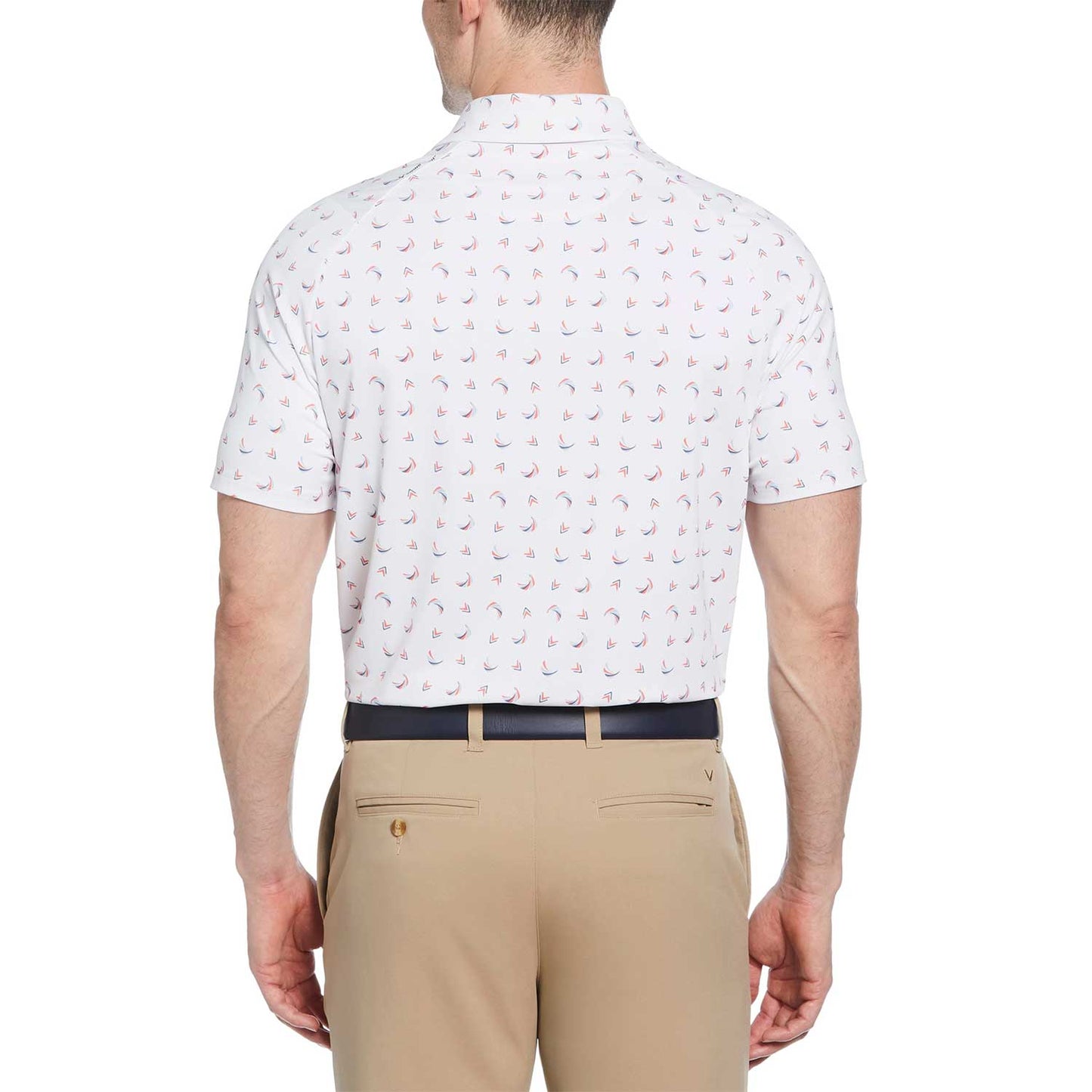 Callaway Abstract Chev Print Golf Polo