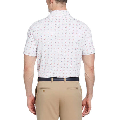 Callaway Abstract Chev Print Golf Polo